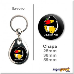 Ll0017 Llavero o Chapa Linux on Mac